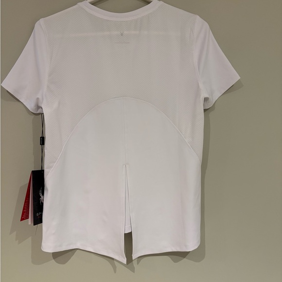 NWT Spyder White Women's Athletic Tee Small - Picture 3 of 10